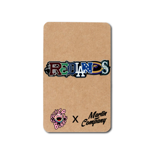 Redlands Enamel Pin (Numbered Series 1-100) Martin & Co. Collab