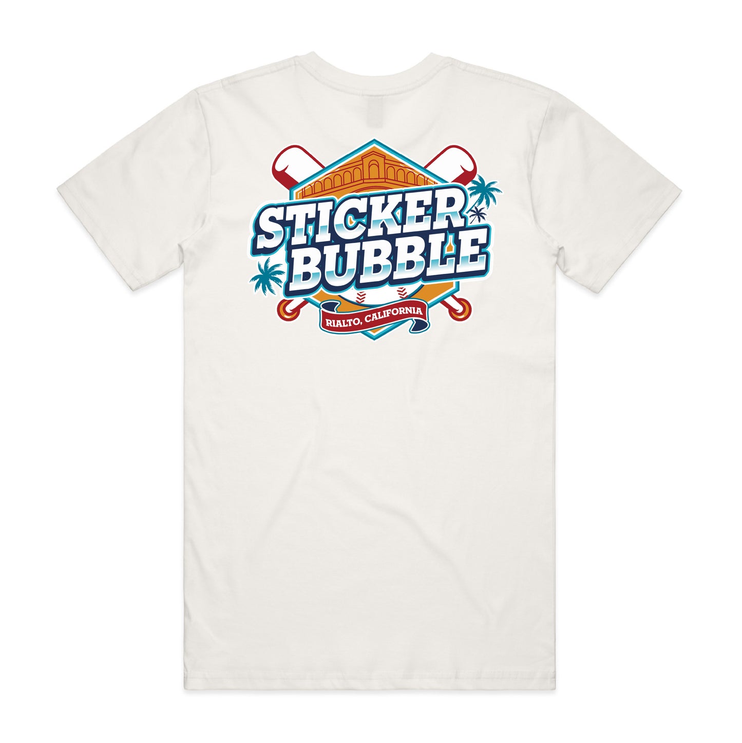 Sticker Bubble Baseball T Shirt