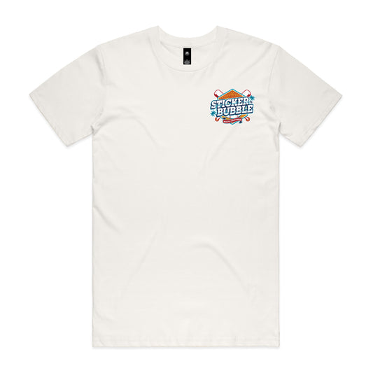 Sticker Bubble Baseball T Shirt