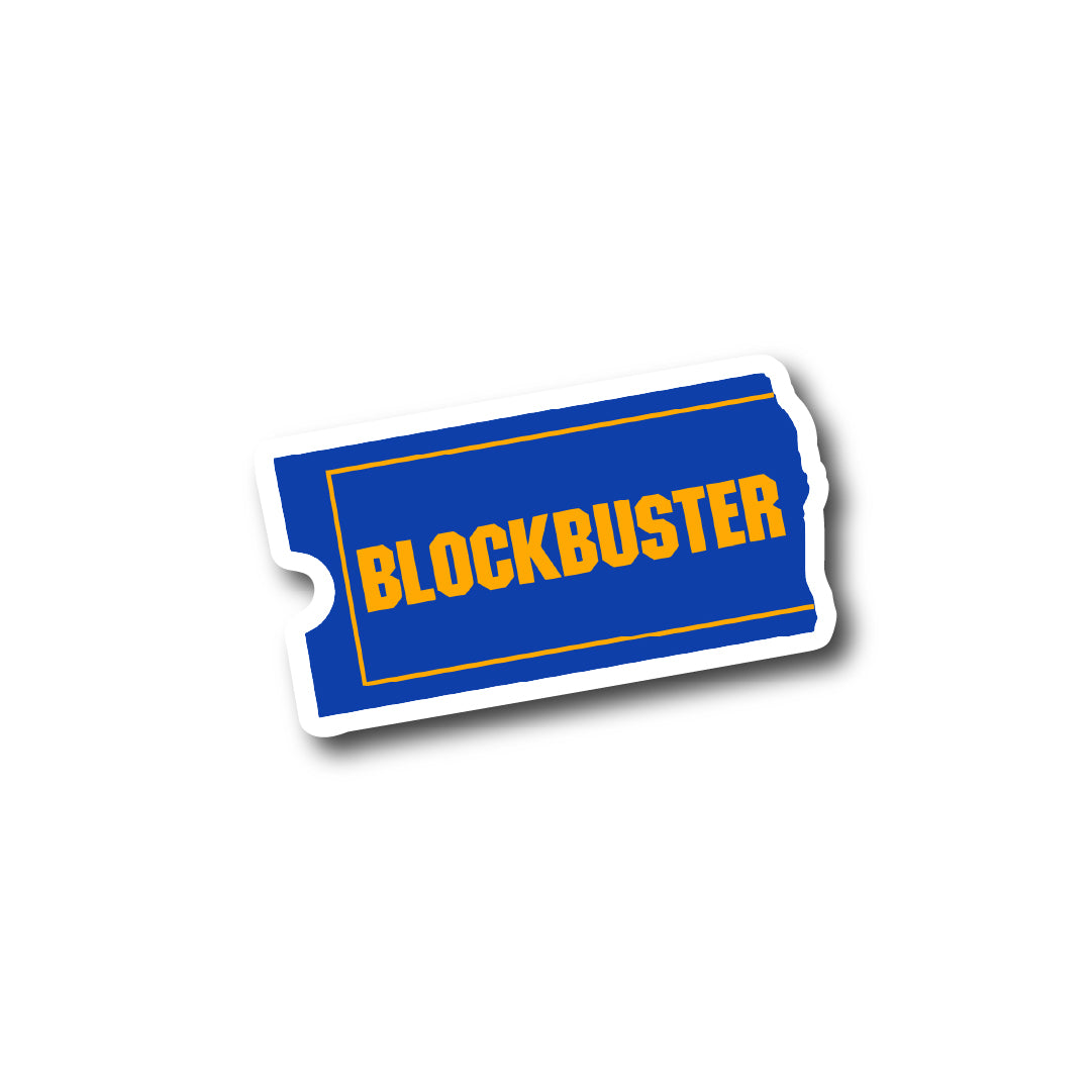 Blockbuster Sticker - High-Quality Vinyl Sticker – Sticker Bubble