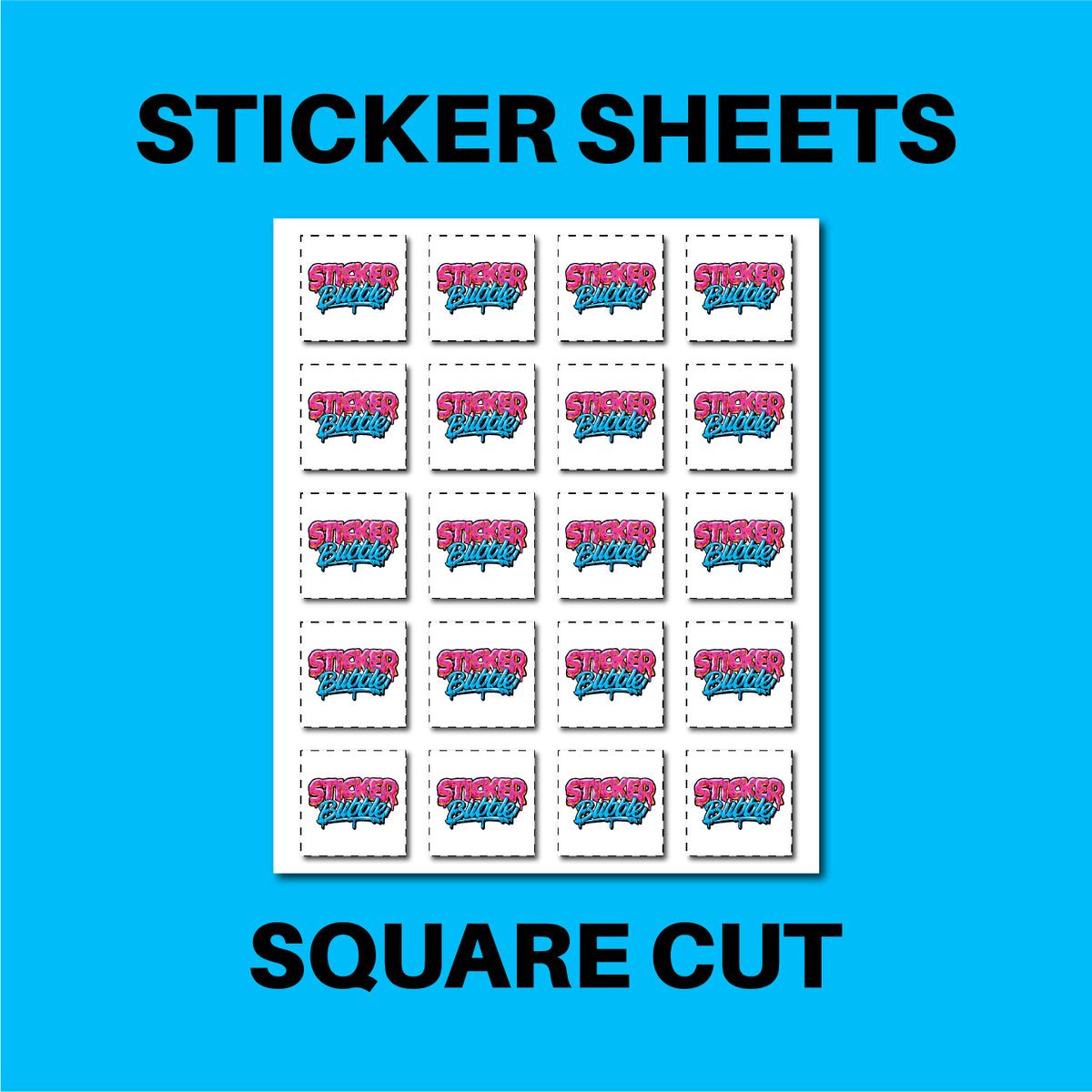 Sticker Sheets (Square Cut) – Sticker Bubble