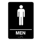 Men ADA Restroom Sign 6" x 9"