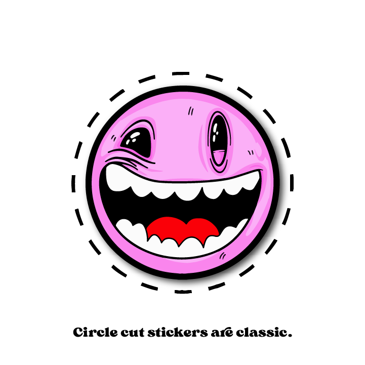 Circle Cut Stickers